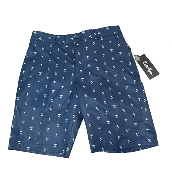 Walter Hagen perfect 11 golf shorts size 34 10” golf club print - Picture 2 of 5